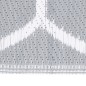 vidaXL Alfombra de exterior PP gris 140x200 cm vidaXL Alfombra de exterior PP gris 140x200 cm