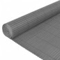 vidaXL Valla de jardín doble cara gris 110x400 cm vidaXL Valla de jardín doble cara gris 110x400 cm