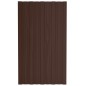 vidaXL Panel para tejado acero galvanizado marrón 12 unidades 80x45 cm vidaXL Panel para tejado acero galvanizado marrón 12 unidades 80x45 cm
