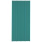 vidaXL Panel para tejado acero galvanizado verde 12 unidades 100x45 cm