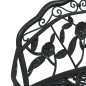 vidaXL Banco de jardín de aluminio fundido negro 100 cm vidaXL Banco de jardín de aluminio fundido negro 100 cm