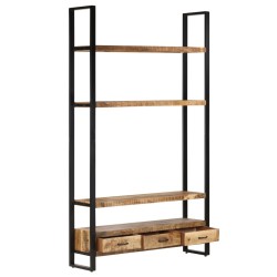 vidaXL Aparador de madera maciza de mango rugosa 118x30x200 cm