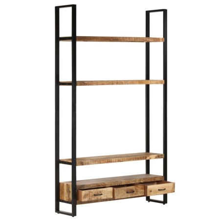 vidaXL Aparador de madera maciza de mango rugosa 118x30x200 cm