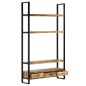 vidaXL Aparador de madera maciza de mango rugosa 118x30x200 cm