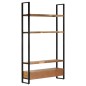vidaXL Aparador de madera maciza de mango rugosa 118x30x200 cm