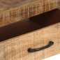 vidaXL Aparador de madera maciza de mango rugosa 118x30x200 cm