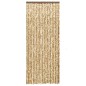 vidaXL Cortina mosquitera de chenilla beige y marrón 56x185 cm vidaXL Cortina mosquitera de chenilla beige y marrón 56x185 cm