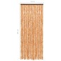 vidaXL Cortina mosquitera de chenilla ocre y blanca 56x185 cm vidaXL Cortina mosquitera de chenilla ocre y blanca 56x185 cm