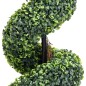 vidaXL Planta espiral de Boj artificial con macetero verde 100 cm vidaXL Planta espiral de Boj artificial con macetero verde 100 cm