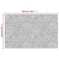 vidaXL Alfombra lavable antideslizante negro y blanco 190x300 cm