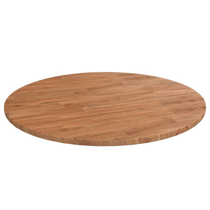 vidaXL Tablero de mesa redonda madera de roble marrón claro Ø80x1,5 cm vidaXL Tablero de mesa redonda madera de roble marrón claro Ø80x1,5 cm