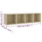vidaXL Muebles de salón 2 piezas madera ingeniería roble Sonoma vidaXL Muebles de salón 2 piezas madera ingeniería roble Sonoma