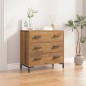 vidaXL Cómoda de madera maciza de pino 75x35x70 cm vidaXL Cómoda de madera maciza de pino 75x35x70 cm
