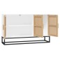 vidaXL Aparador de madera contrachapada blanco 105x30x65 cm vidaXL Aparador de madera contrachapada blanco 105x30x65 cm