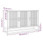 vidaXL Aparador de madera contrachapada 105x30x65 cm