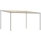 vidaXL Cenador acero y tela beige 4x4 m 180 g/m²