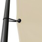 vidaXL Cenador acero y tela beige 4x4 m 180 g/m²