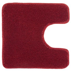 Kleine Wolke Alfombra para inodoro Relax rojo rubí 55x55 cm