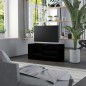 vidaXL Mueble TV madera contrachapada negro brillante 80x34x36 cm vidaXL Mueble TV madera contrachapada negro brillante 80x34x36 cm