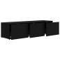 vidaXL Mueble para TV madera contrachapada negro 120x34x30 cm vidaXL Mueble para TV madera contrachapada negro 120x34x30 cm