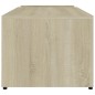 vidaXL Mesa de centro madera contrachapada blanco y roble 90x45x35 cm vidaXL Mesa de centro madera contrachapada blanco y roble 90x45x35 cm