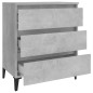 vidaXL Aparador de madera contrachapada gris hormigón 60x35x69 cm vidaXL Aparador de madera contrachapada gris hormigón 60x35x69 cm