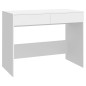 vidaXL Escritorio de madera contrachapada blanco 101x50x76,5 cm vidaXL Escritorio de madera contrachapada blanco 101x50x76,5 cm