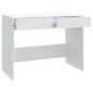 vidaXL Escritorio de madera contrachapada blanco 101x50x76,5 cm vidaXL Escritorio de madera contrachapada blanco 101x50x76,5 cm