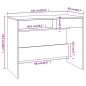 vidaXL Escritorio de madera contrachapada blanco 101x50x76,5 cm vidaXL Escritorio de madera contrachapada blanco 101x50x76,5 cm