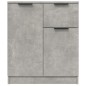 vidaXL Aparador de madera contrachapada gris hormigón 60x30x70 cm