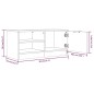 vidaXL Mueble para TV 2 pzas madera contrachapada negro 80x35x36,5 cm