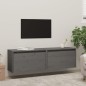 vidaXL Armario de pared 2 uds madera maciza de pino gris 60x30x35 cm