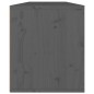 vidaXL Armario de pared 2 uds madera maciza de pino gris 60x30x35 cm