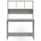 vidaXL Escritorio de estantes contrachapada gris hormigón 102x45x148cm vidaXL Escritorio de estantes contrachapada gris hormigón 102x45x148cm