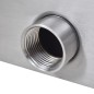 vidaXL Fuente cascada rectangular LED piscina acero inoxidable 150 cm vidaXL Fuente cascada rectangular LED piscina acero inoxidable 150 cm
