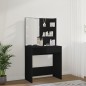 vidaXL Tocador con LED negro 74,5x40x141 cm vidaXL Tocador con LED negro 74,5x40x141 cm