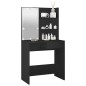 vidaXL Tocador con LED negro 74,5x40x141 cm vidaXL Tocador con LED negro 74,5x40x141 cm