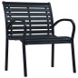 vidaXL Sillas de jardín 2 unidades acero y WPC negro vidaXL Sillas de jardín 2 unidades acero y WPC negro
