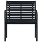 vidaXL Sillas de jardín 2 unidades acero y WPC negro vidaXL Sillas de jardín 2 unidades acero y WPC negro