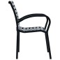 vidaXL Sillas de jardín 2 unidades acero y WPC negro vidaXL Sillas de jardín 2 unidades acero y WPC negro