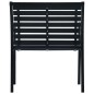 vidaXL Sillas de jardín 2 unidades acero y WPC negro vidaXL Sillas de jardín 2 unidades acero y WPC negro