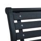 vidaXL Sillas de jardín 2 unidades acero y WPC negro vidaXL Sillas de jardín 2 unidades acero y WPC negro