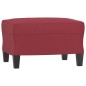 vidaXL Reposapiés de cuero sintético rojo tinto 60x50x41 cm vidaXL Reposapiés de cuero sintético rojo tinto 60x50x41 cm
