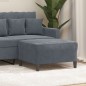 vidaXL Reposapiés de terciopelo gris oscuro 70x55x41 cm vidaXL Reposapiés de terciopelo gris oscuro 70x55x41 cm