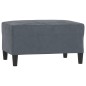 vidaXL Reposapiés de terciopelo gris oscuro 70x55x41 cm vidaXL Reposapiés de terciopelo gris oscuro 70x55x41 cm
