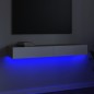 vidaXL Mueble de TV con luces LED blanco y roble Sonoma 120x35x15,5 cm vidaXL Mueble de TV con luces LED blanco y roble Sonoma 120x35x15,5 cm