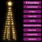 vidaXL Árbol de Navidad cónico 84 LED blanco cálido 50x150 cm vidaXL Árbol de Navidad cónico 84 LED blanco cálido 50x150 cm