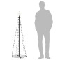 vidaXL Árbol de Navidad cónico 84 LED blanco cálido 50x150 cm vidaXL Árbol de Navidad cónico 84 LED blanco cálido 50x150 cm