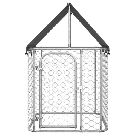 vidaXL Perrera de exterior con tejado 100x100x150 cm
