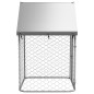 vidaXL Perrera de exterior con tejado 100x100x150 cm vidaXL Perrera de exterior con tejado 100x100x150 cm